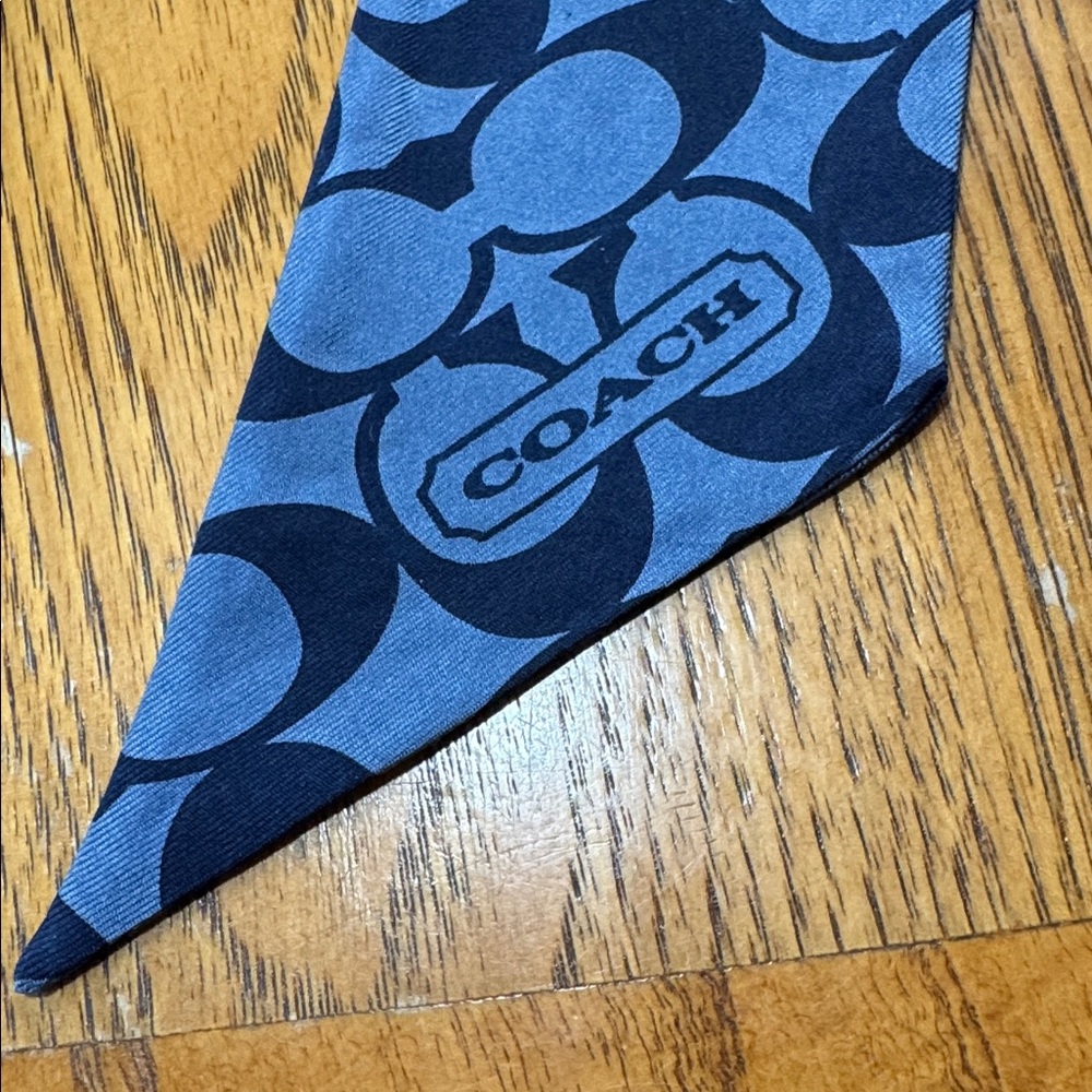 COACH SIGNATURE SILK SCARF - Picture 6 of 9